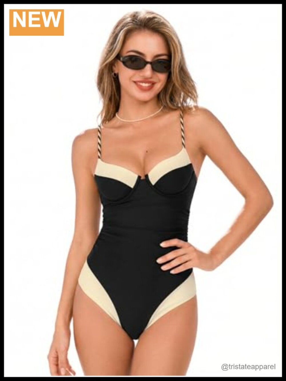 Women's Underwire One Piece Swimsuit V Neck Ruched Bathing Suit